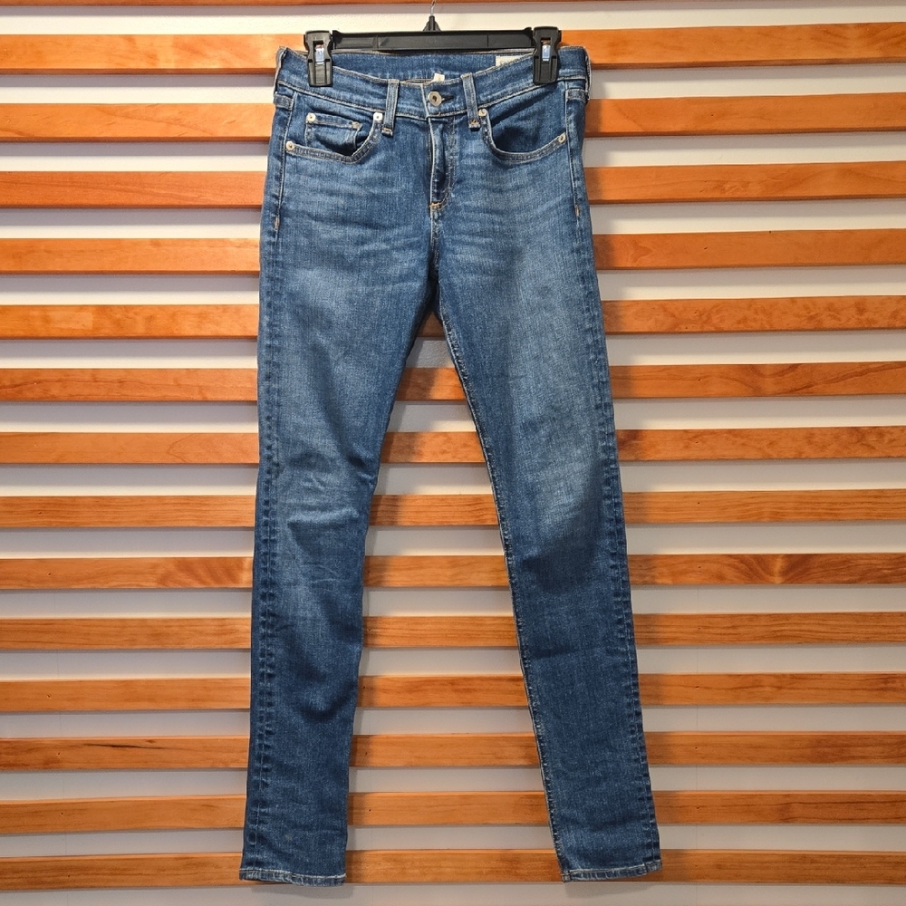 Rag & Bone Women’s Blue Jeans Size 25 Mid Rise Slim Straight‎ USA Made
